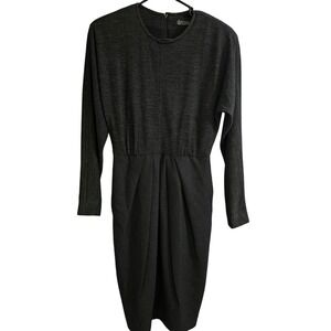 Vintage Gillian Gray Dress Long Sleeve *Read Description *‎